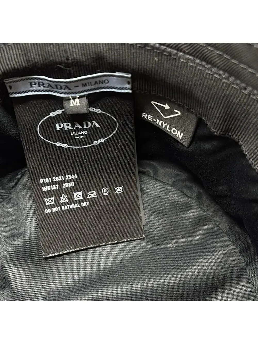 Prada Re-Nylon Bucket Hat Black #278469P54B
